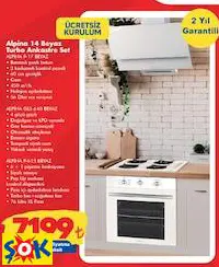 ALPİNA 14 BEYAZ TURBO ANKASTRE SET